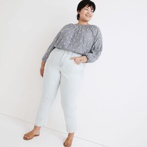 Madewell Plus Momjean in Bloomfield Wash: TENCEL™ Denim Edition